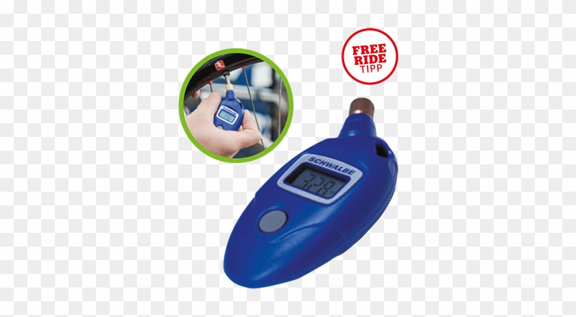 The Colour Blue Is A Trademark Of Park Tool For Bicycle - Schwalbe Airmax Pressure Gauge #670197