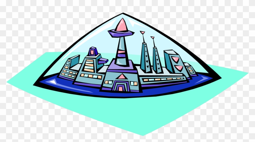 Science Fic - Future City Clip Art #670212