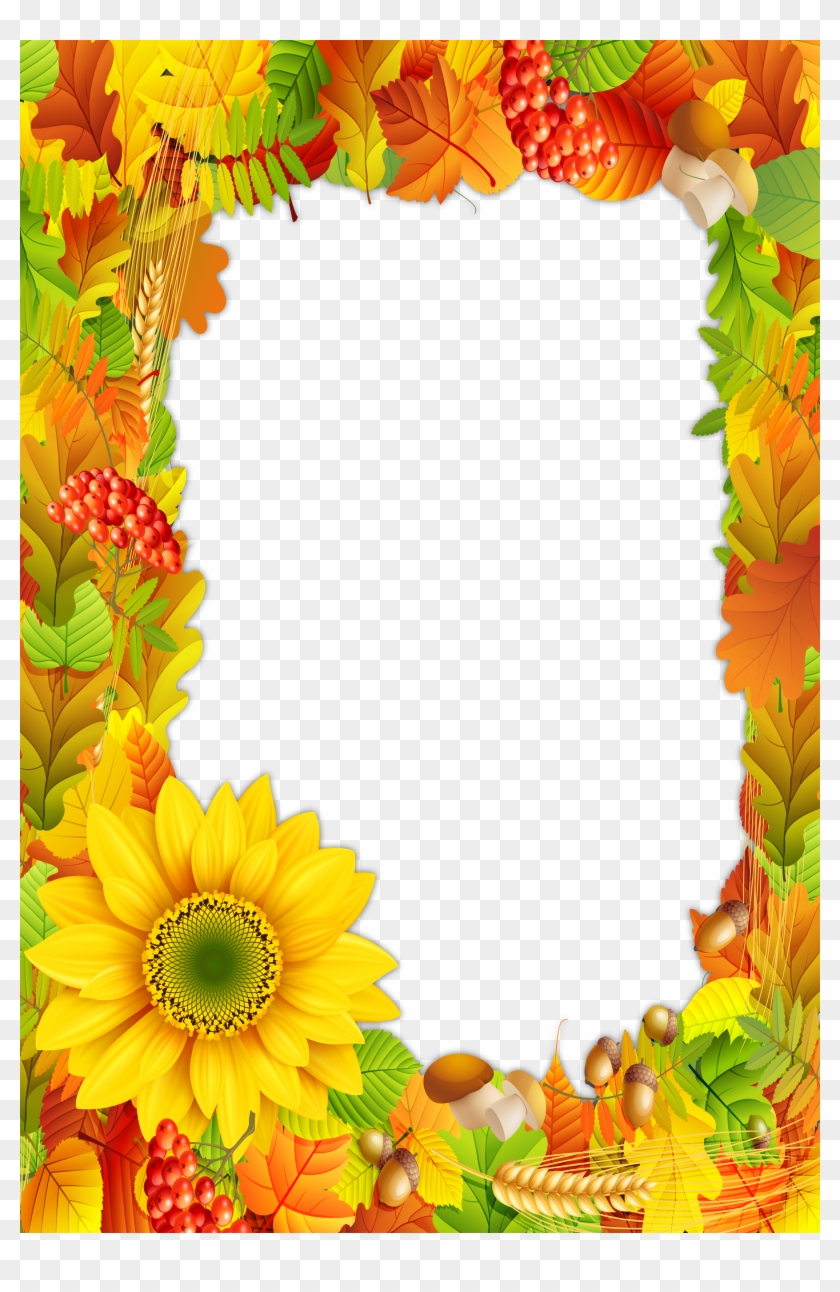 Fall Colors Png Photo Frame - Fall Frames And Borders #670230