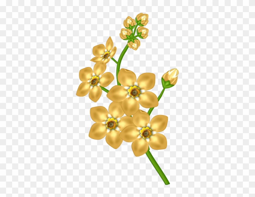 Yellow Flower Transparent Clipart - Yellow Flowers Transparent Background #670253
