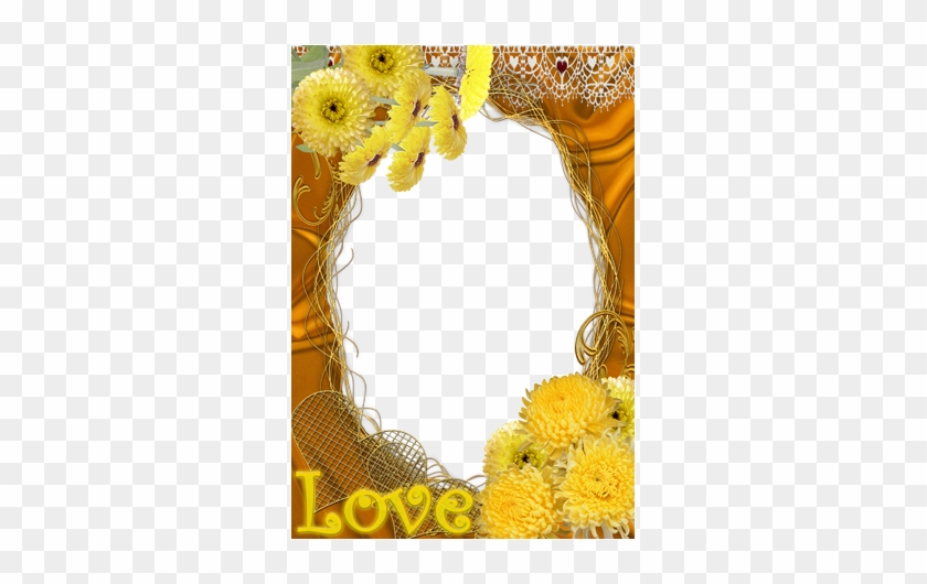 Photo Frame - Yellow Love - Picture Frame #670256