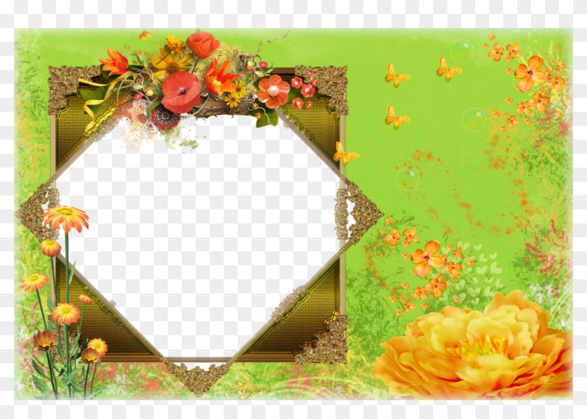 Beautiful Flowers Frames Photo Image Collections - Beautiful Photo Frame Png #670345