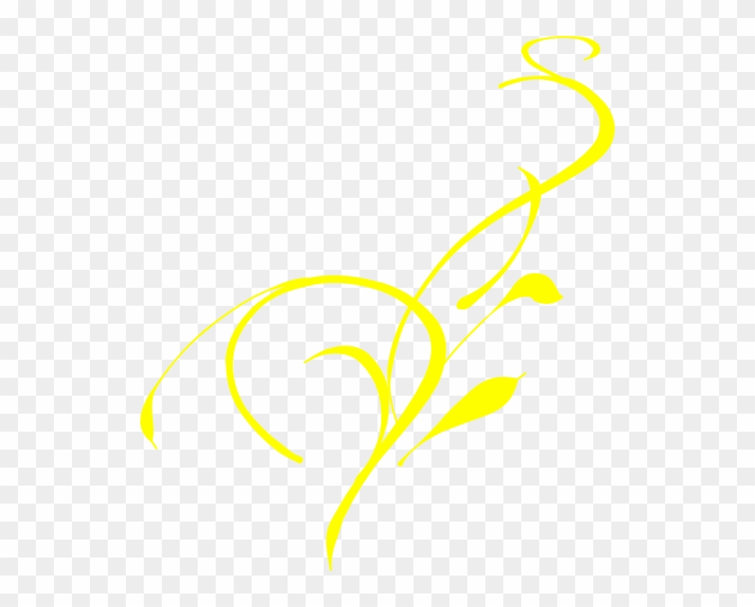 Yellow Corner Design Clip Art At Clkercom Vector Clip - Yellow Floral Vector Png #670308