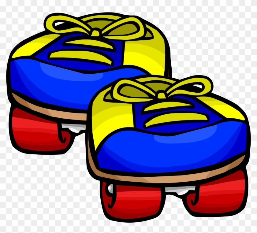 Blue Rollerskates - Club Penguin Roller Skates #670406