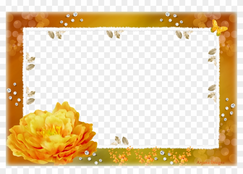 Orange Frame Png Image - Beautiful Photo Frames Png #670412