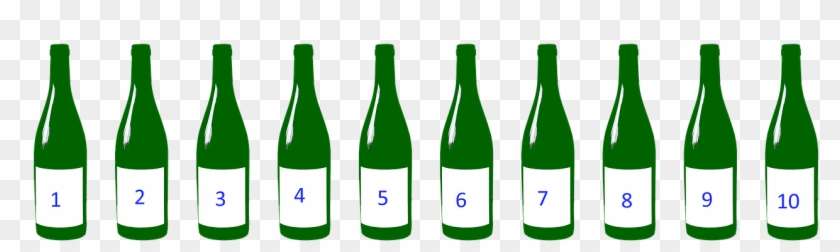 Bottles, Green, Ten, Labels, Drink - Drink #670426