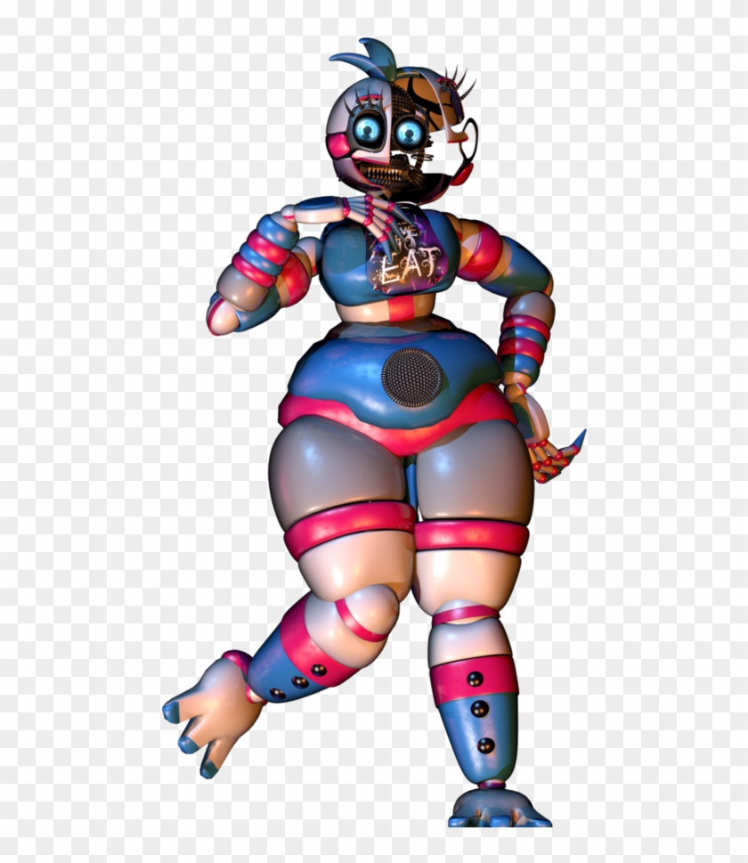 [fnaf/c4d]funtime Chica Herogollum Design Update 1 - Fnaf Funtime Chica #670427