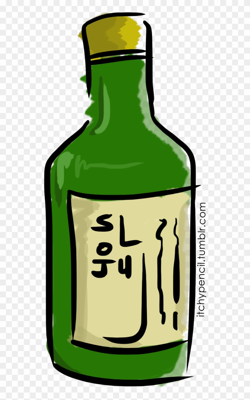 My Doodle Of Soju - Soju Bottle Cartoon #670473