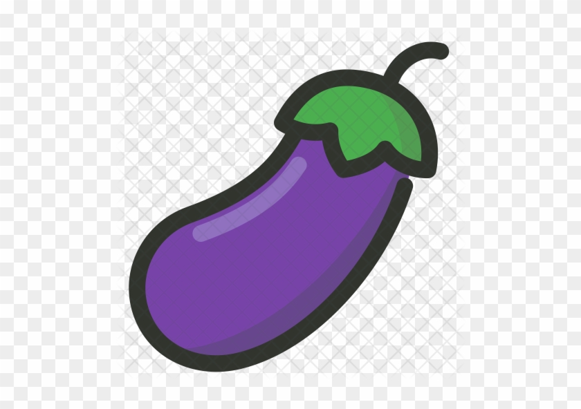 Eggplant Icon - Egg Plant Emoji Png #670487