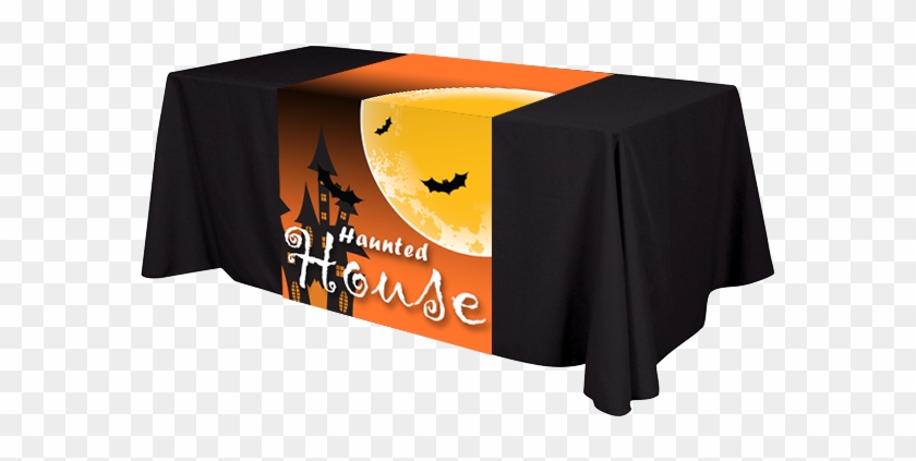 Halloween Table Cover - Impact Custom Table Cover Throw - 8' Loose (full Digital #670537