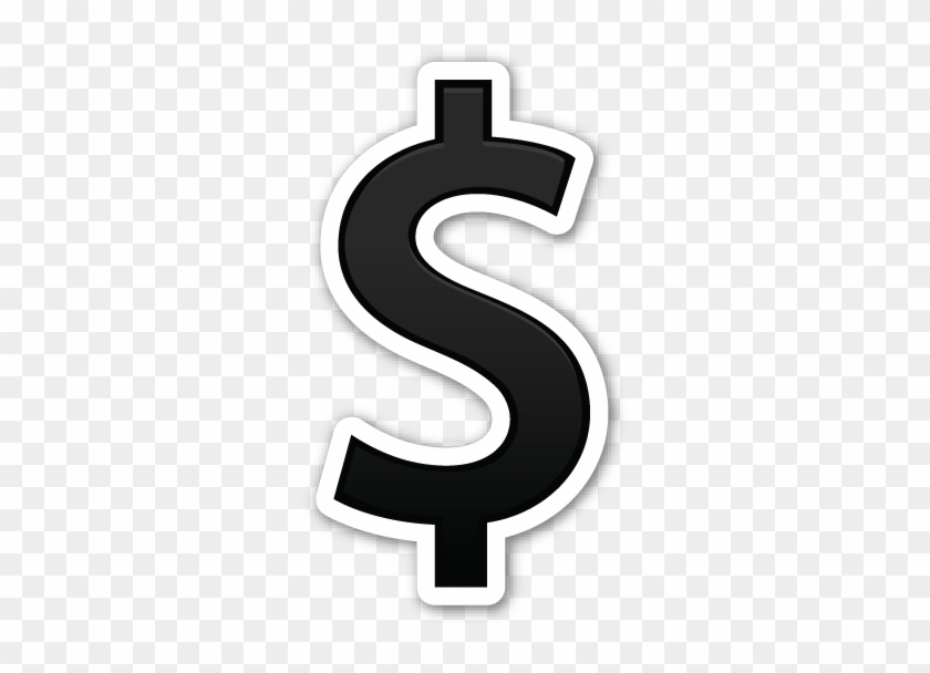 Heavy Dollar Sign - Dollar Sign Emoji Png #670560