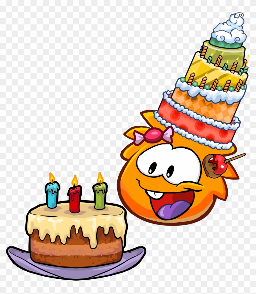 Birthday Cake Club Penguin Party Hat Clip Art - Birthday Cake Club Penguin Party Hat Clip Art #670733