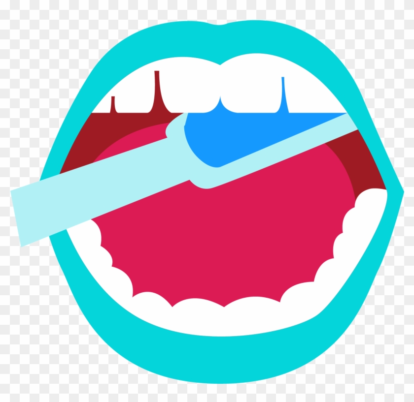Vector Cartoon Mouth To The Teeth To Brush Your Teeth - Angel Tube Station #670684