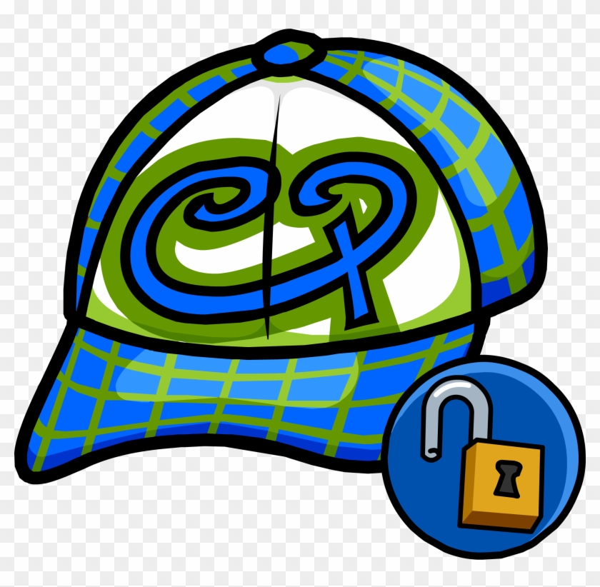 Club Penguin Hats - Club Penguin Blue Skater Hat #670917