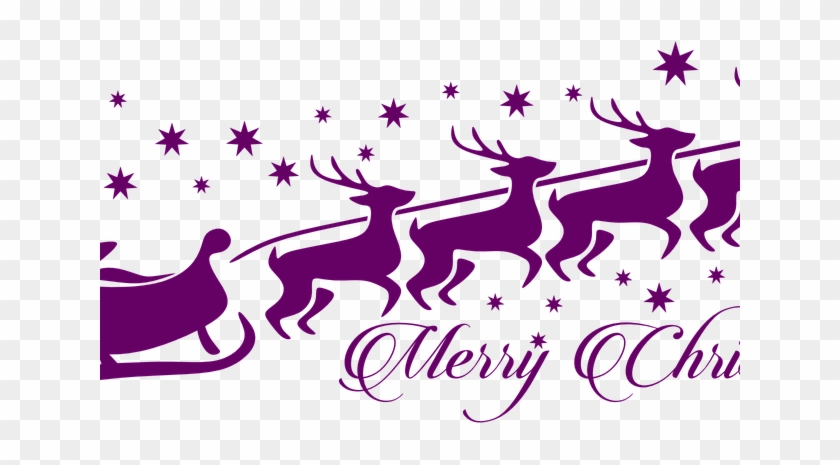 Purple Clipart Reindeer - Santa Sack Svg #670997