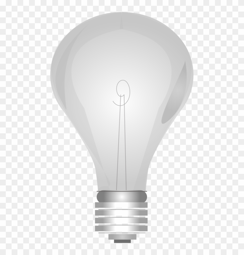 Lightbulb Grayscale Clip Art - Light Bulb On And Off #671087