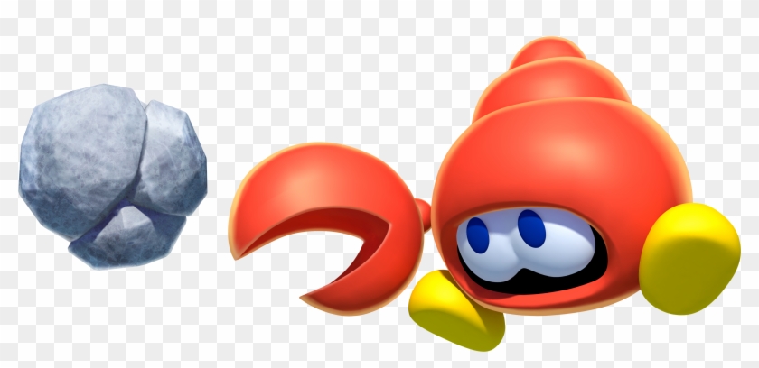 Spiny Shell Blue Super Mario Wiki The Mario Encyclopedia - Huckit Crab #671109
