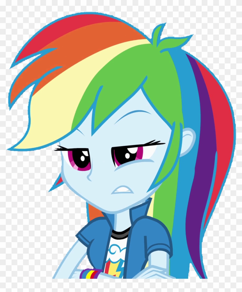 Fella, Bored, Bracelet, Equestria Girls, Female, Jewelry, - Rainbow Dash Bored Png #671288