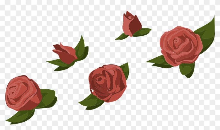 Red Rose Cartoon 16, - Rose Buds Transparent #671324