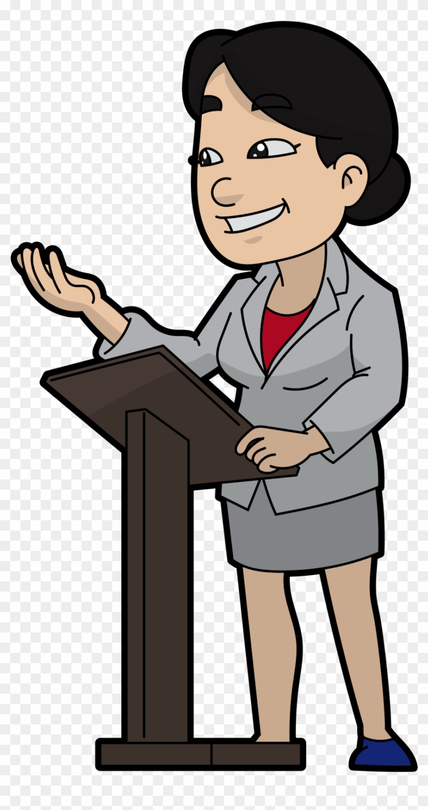 Women Public Speaking - Woman Public Speaking Clipart #671431
