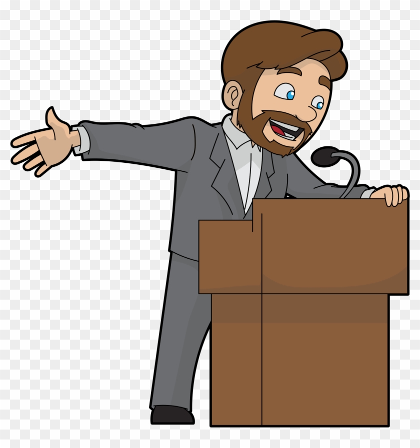 Open - Men Speaking Cartoon Png #671436