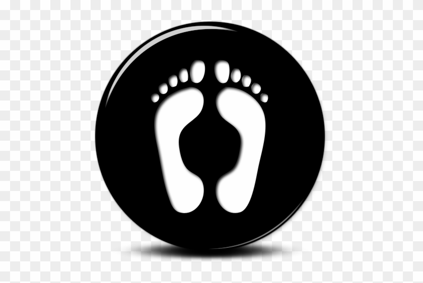 Icons Feet Clipart - Black And White Icon #671476