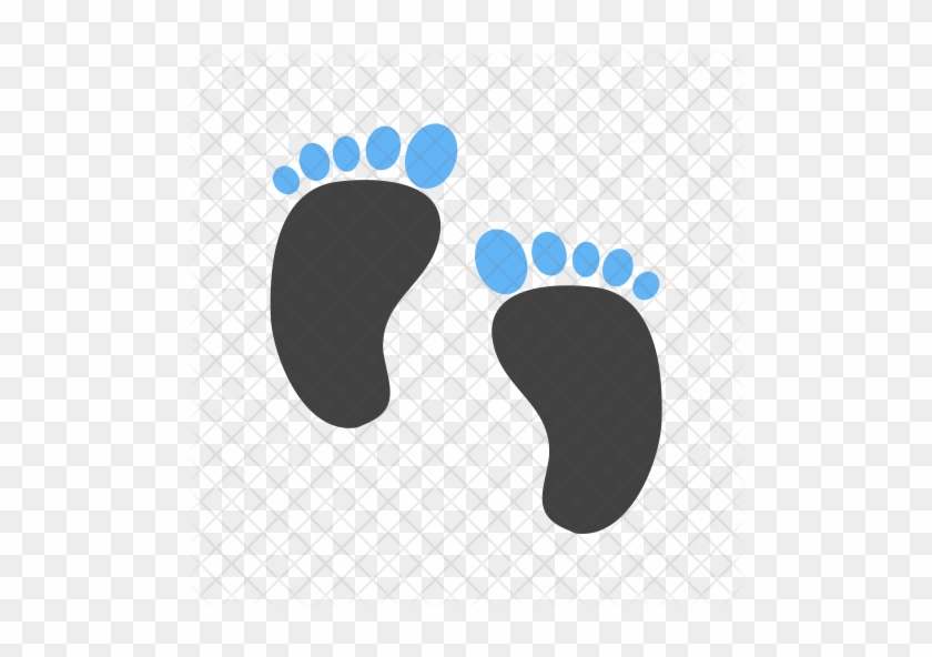 Baby Feet Icon - Baby Steps Icon #671488