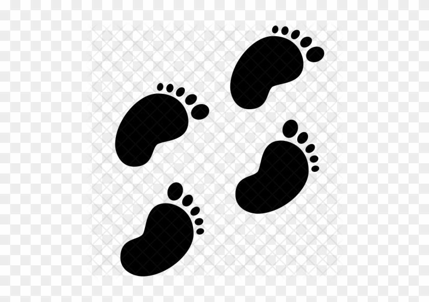 Free Maroon Left Footprint Icon - Baby Footprints Icon #671492