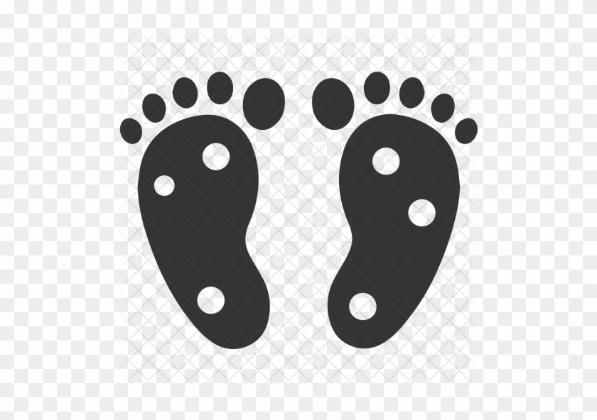 Feet, Foot, Shoes, Step, Steps, Walk, Walking Icon - Baby Feet Silhouette #671509