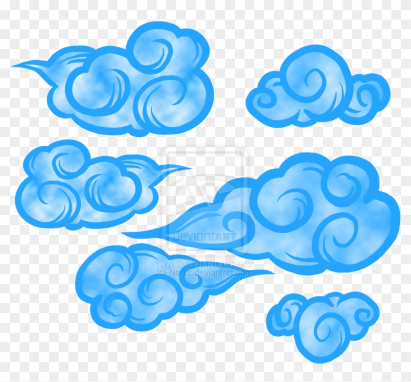 Japanese Cloud Drawings For Kids - Transparent Japanese Clouds Png #671559