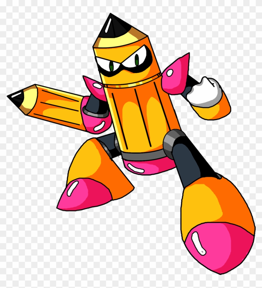 Pencil Man By Spdy4 Pencil Man By Spdy4 - Neon Man De Megaman #671918