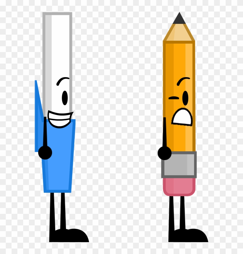 If Pen And Pencil Switched Places By Piggy Ham Bacon - Bfdi Pen And Pencil #671924