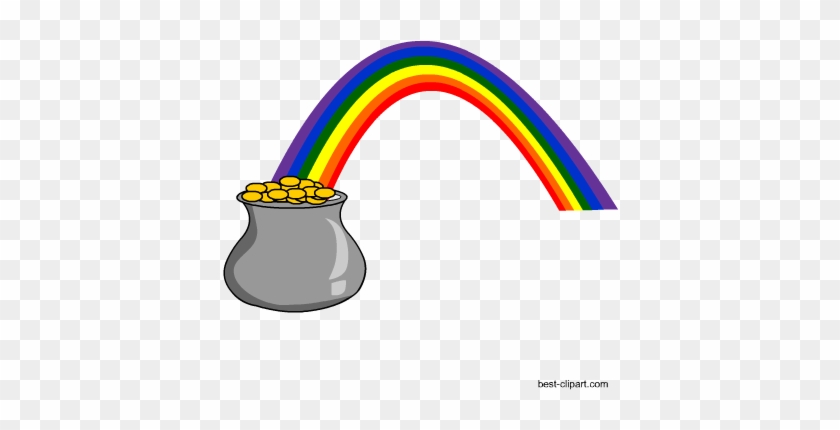 Pot Of Gold And Rainbow, Free Saint Patrick's Day Clipart - Saint Patrick's Day #672169