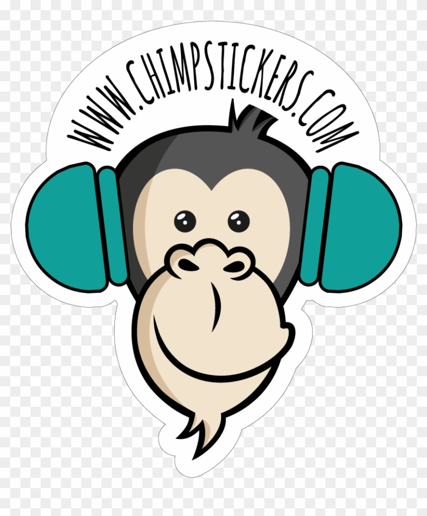 Fones Chimp Stickers - Stickers Png #672529