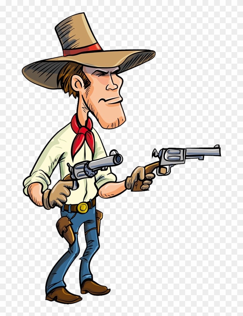 Cartoon Firearm Cowboy American Frontier - Cartoon Cowboy #672549
