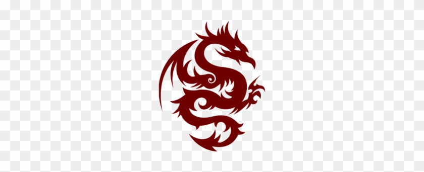 Tribal Dragon Tattoo Design Png - Red Dragon Logo Png #672571