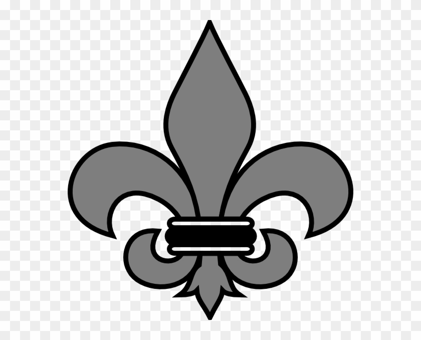 Grey Fleur De Lis Hi - Santa Teresa High School #672690