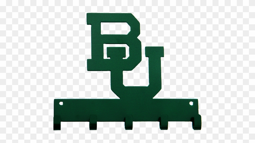 Baylor Bu Logo Green 5 Hook Medal Display Hanger - Baylor University #672813