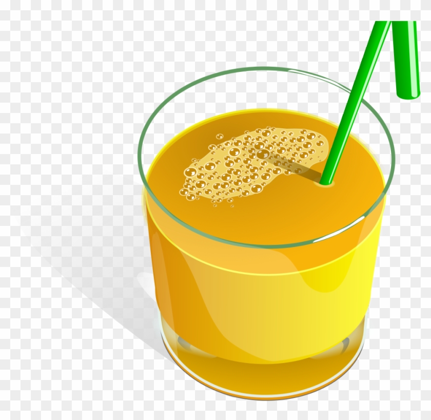 File - Orange Juice - Svg - Glass Of Juice #672895