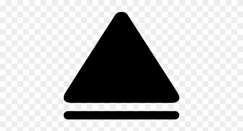 Up Arrow Black Triangle Symbol Vector - Triangulo Icono #673134
