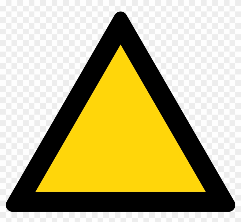 Triangle Warning Sign - Yellow And Black Warning Sign #673159