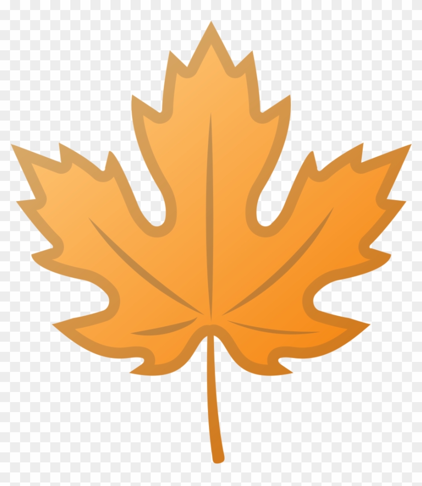 Autumn Leaves Clipart Emoji - Maple Leaf Silhouette Png #673203