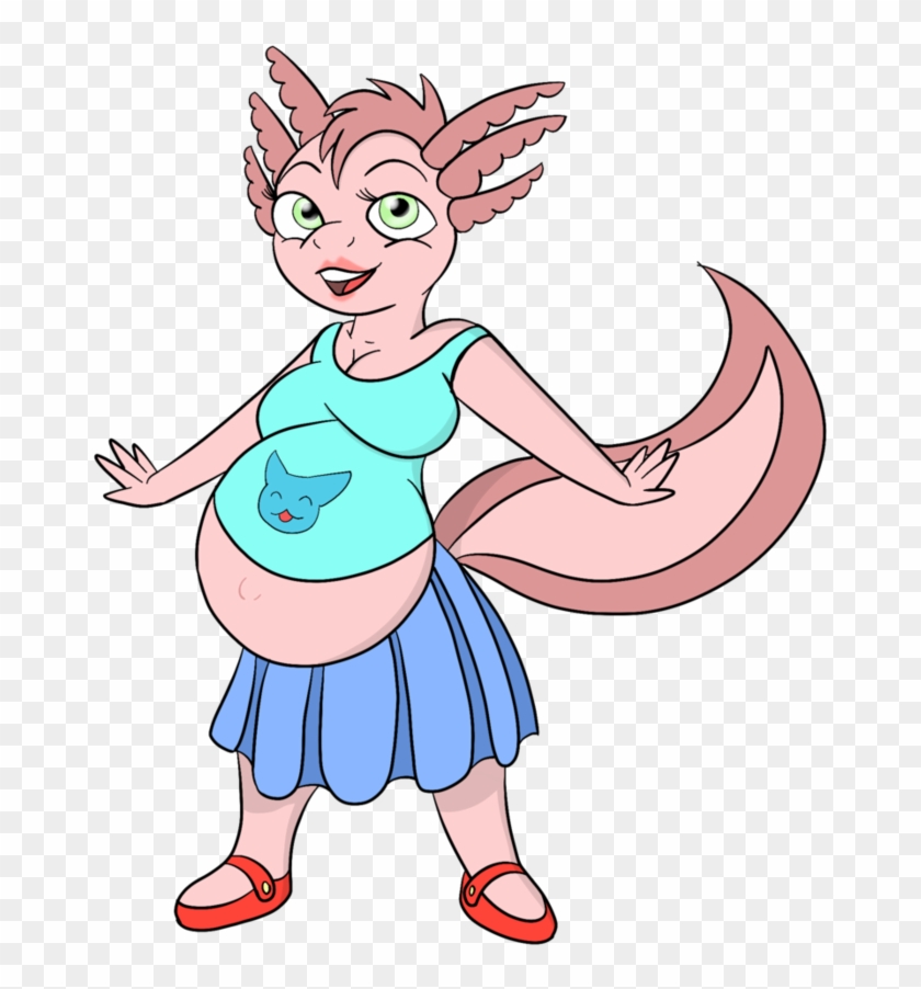 Pregnant Axolotl By Spazknot - Axolotl #673233