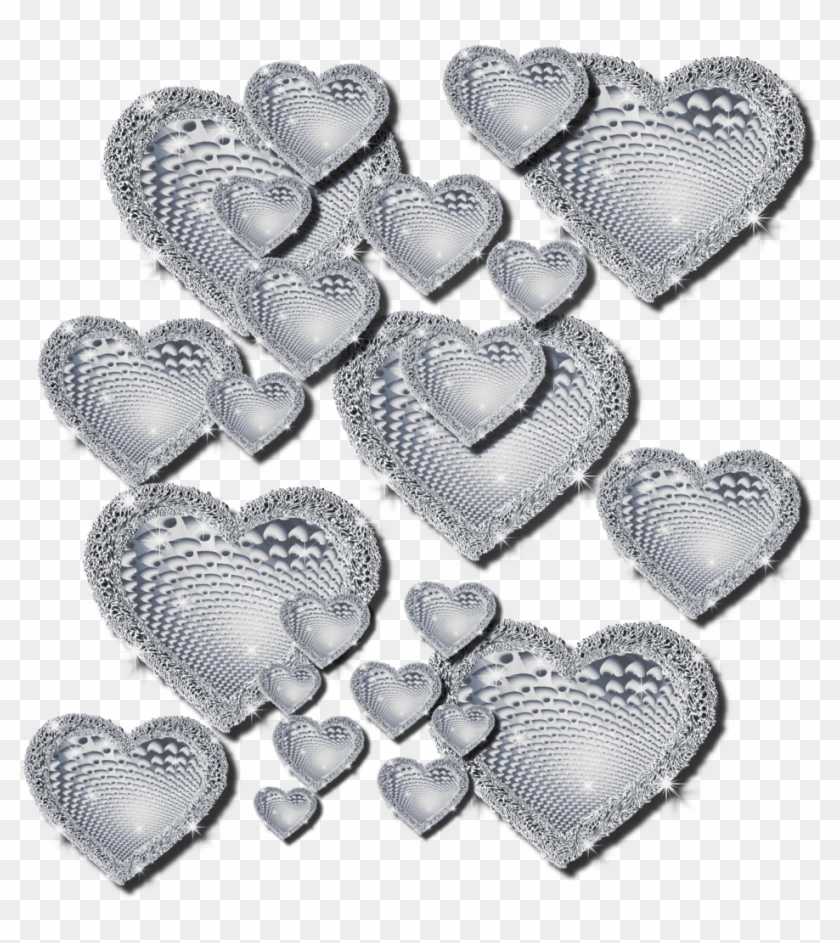 Silver Hearts - Bing Images - Funkelnd Silberne Herzen Postkarte #673236