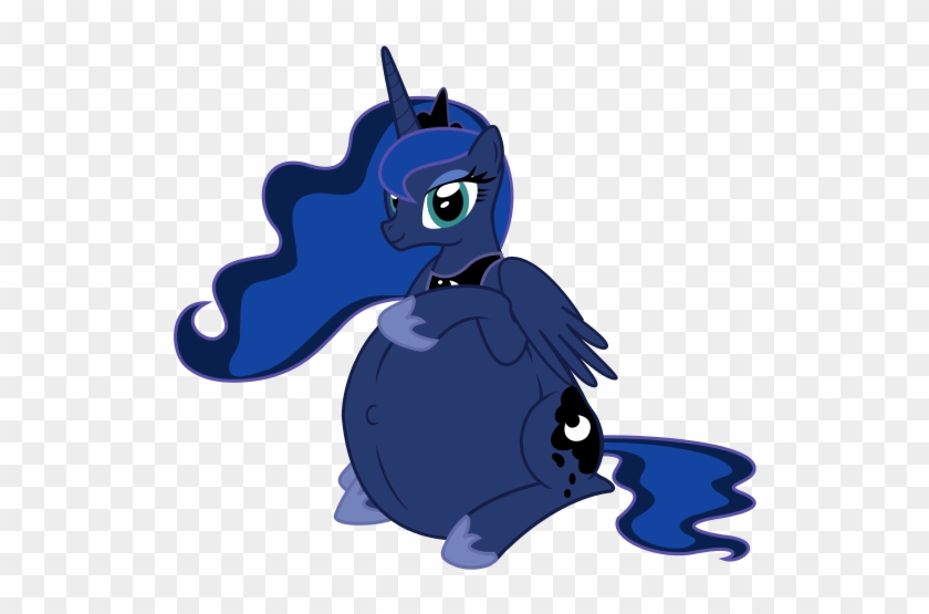 Fishinabarrrel, Female, Hyper Pregnancy, Impossibly - My Little Pony Pregnant Luna #673322