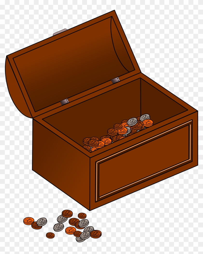 Big Image - Empty Treasure Box Vector #673446