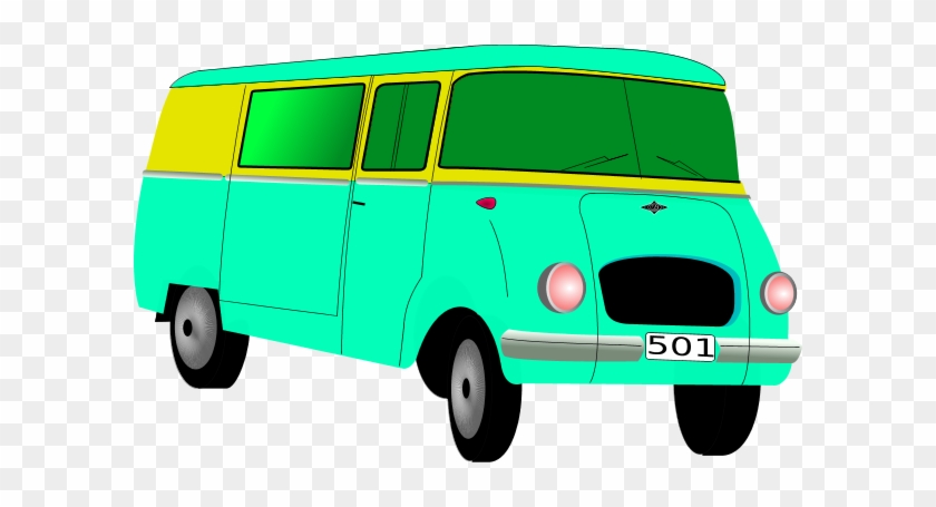 Van Vector Clip Art - Minibus Clipart #673539