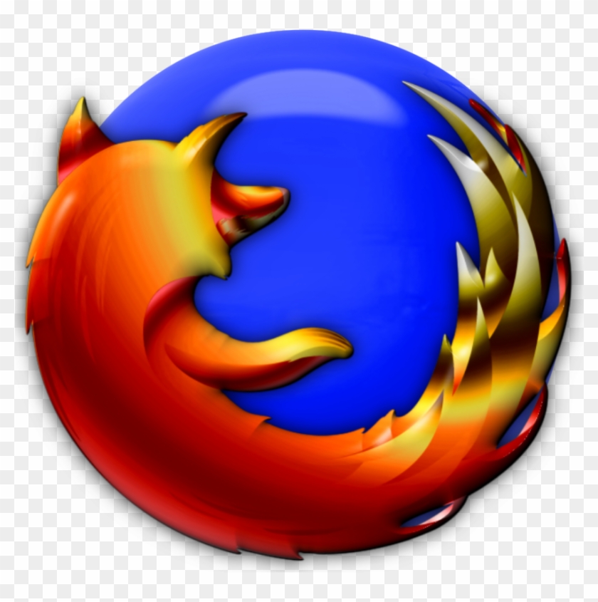 Firefox Blue Gumball Icon - 3d Icon Firefox Transparan #673790