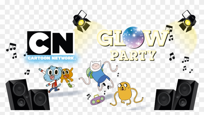 Cartoon Network Glow Party - Adventure Time Finn Jake Dancing Cute Cartoon Dance #673879