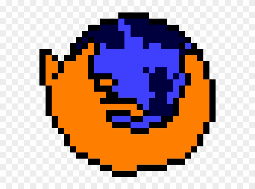 8-bit Firefox Icon By Lpugh - 8 Bit Pokeball Gif #673924